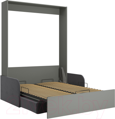 Шкаф-кровать трансформер Макс Стайл Studio Sofa 140x200x18 (серый пыльный U732 ST9/Simple 27)