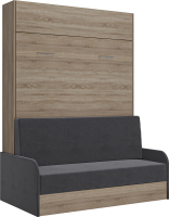 Шкаф-кровать трансформер Макс Стайл Studio Sofa 140x200x18 (дуб бардолино Н1145 ST10/Simple 27) - 