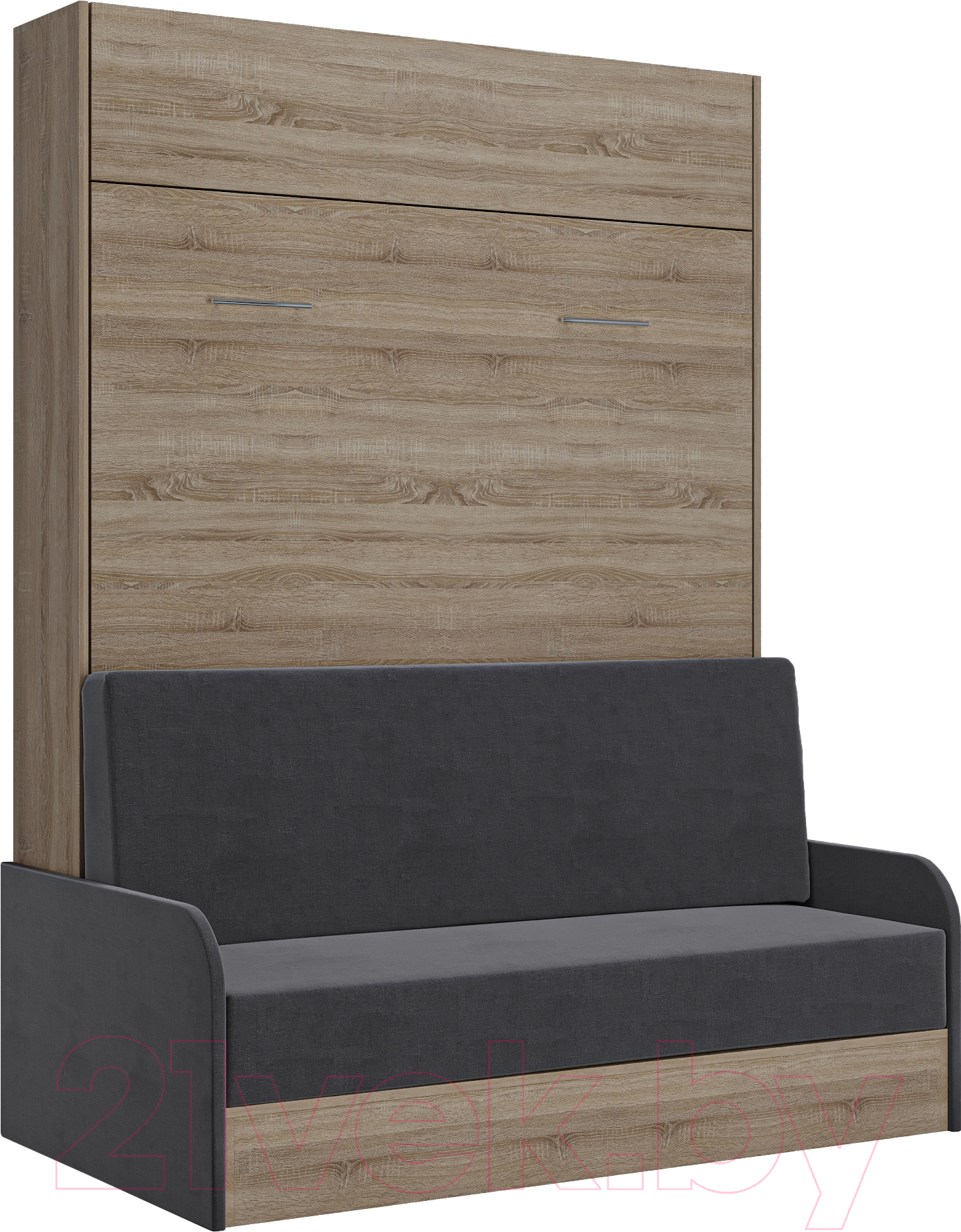 Шкаф-кровать трансформер Макс Стайл Studio Sofa 140x200x18 (дуб бардолино Н1145 ST10/Simple 27)