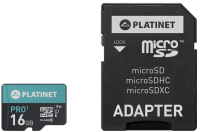 

Карта памяти Platinet, MicroSDHC 16GB (Class10) UI / PMMSD16UI