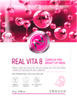 

Маска для лица тканевая Enough, Real Vita 8 Complex Pro Bright Up Mask