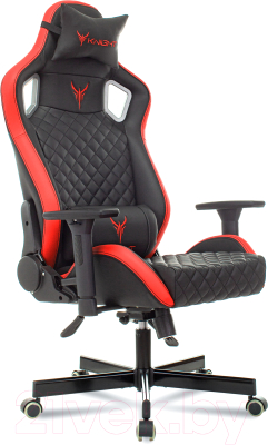 Изображение товара Кресло геймерское Бюрократ Knight Outrider (черный/красный ромбик экокожа)