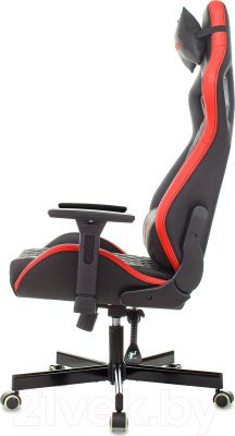 Изображение товара Кресло геймерское Бюрократ Knight Outrider (черный/красный ромбик экокожа)