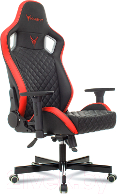 Изображение товара Кресло геймерское Бюрократ Knight Outrider (черный/красный ромбик экокожа)