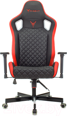 Изображение товара Кресло геймерское Бюрократ Knight Outrider (черный/красный ромбик экокожа)
