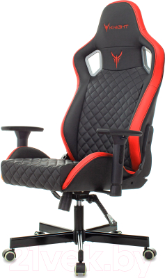 Изображение товара Кресло геймерское Бюрократ Knight Outrider (черный/красный ромбик экокожа)