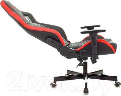 Изображение товара Кресло геймерское Бюрократ Knight Outrider (черный/красный ромбик экокожа)