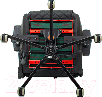 Изображение товара Кресло геймерское Бюрократ Knight Outrider (черный/красный ромбик экокожа)