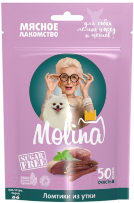 Изображение товара Лакомство для собак Molina Ломтики из утки / 1436-1 (50г)