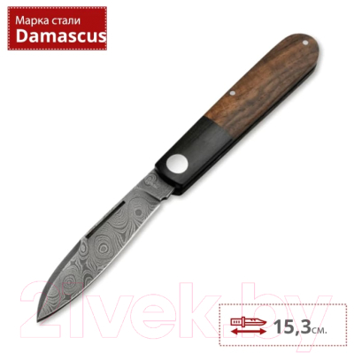 Изображение товара Нож складной Boker Solingen Barlow Prime Tirpitz-Damast / 117942DAM
