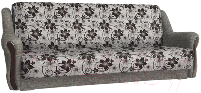 Комплект мягкой мебели Асмана Анна-1 (рогожка цветок крупн коричневый/рогожка беж)