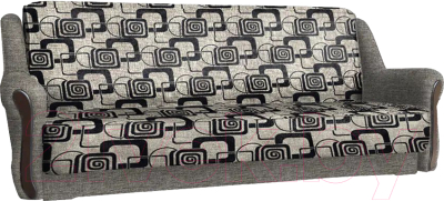 Комплект мягкой мебели Асмана Анна-1 (рогожка кубики коричневые/рогожка беж)