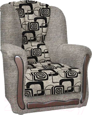 Комплект мягкой мебели Асмана Анна-1 (рогожка кубики коричневые/рогожка беж)