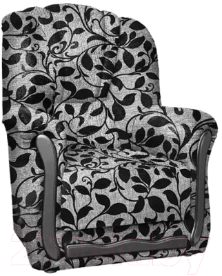 Комплект мягкой мебели Асмана Анна-1 (рогожка листок черный)