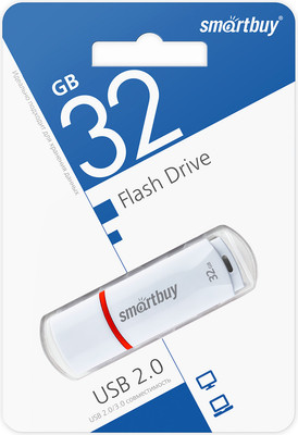 USB flash накопитель SmartBuy Crown White 32GB (SB32GBCRi-W) - 