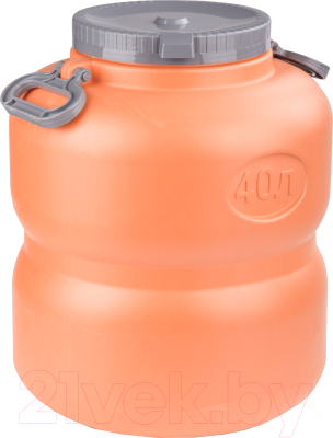 Бак пластиковый Альтернатива Байкал / М7599 (оранжевый/серый)