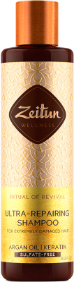Шампунь для волос Zeitun Ритуал восстановления с аргановым маслом и кератином (250мл)