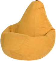 Бескаркасное кресло DreamBag 5022721 (велюр, желтый) - 