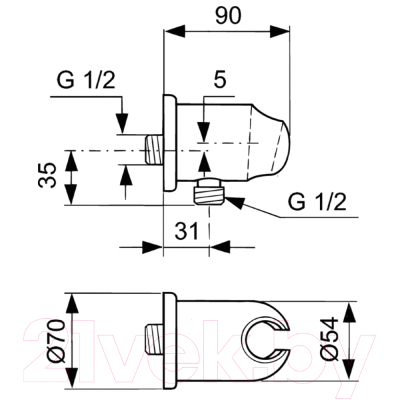Душевая система Ideal Standard BD003AA со смесителем