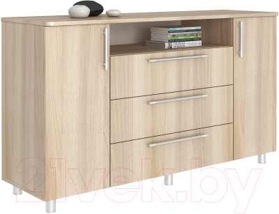 Атлант-Мебель тип 50-03 (ясень шимо светлый) Комод купить в Минске ...