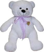 Мягкая игрушка SunRain Медведь с сердцем на груди 70см (белый) - 