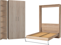 Комплект мебели для спальни Макс Стайл Smart 140x200 / COMPO-1 (дуб бардолино натуральный Н1145 ST10) - 