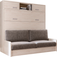 Комплект мебели трансформер Макс Стайл Bora Sofa 140x200 / COMPO-2 (сосна касцина Н1401 ST22/Piano 4) - 