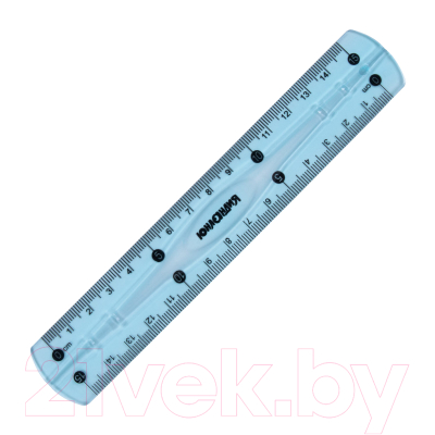 Линейка Юнландия Flex / 210757 (голубой)