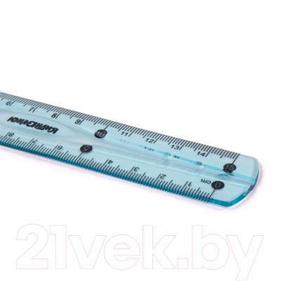 Линейка Юнландия Flex / 210757 (голубой)