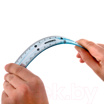 Линейка Юнландия Flex / 210757 (голубой)