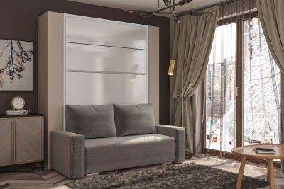 Комплект мебели трансформер Макс Стайл Falcon Sofa 140x200 / COMPO-1 (белый W908 ST2/белый/SIMPLE 27)