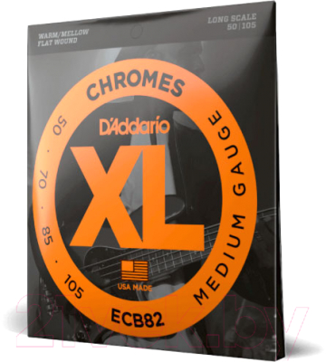 Изображение товара Струны для бас-гитары D'Addario ECB82