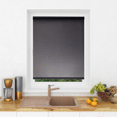 Рулонная штора Lm Decor Джинс LM 44-02 200x185 (темно-серый)