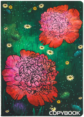 Изображение товара Тетрадь Brauberg Red Flowers / 403784 (40л, клетка)