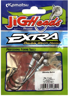 Изображение товара Джиг-головка KAMATSU Extra 3/0-6 / 412030006 (3шт)