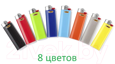 Зажигалка Bic J6 (цветная)