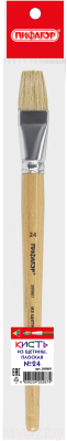 Изображение товара Кисть для рисования Пифагор Щетина 24 / 200881 (плоская)