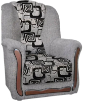 Кресло мягкое Асмана Анна-1 (рогожка серая/кубики) - 