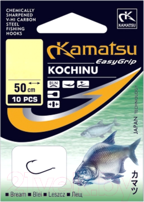 Набор крючков рыболовных KAMATSU Kochinu 8 / 521910308 (10шт, серый)