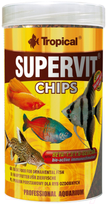 TROPICAL Supervit Chips / 60813 (100мл) Корм для рыб купить в Минске ...