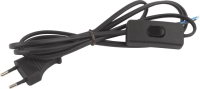 Выключатель для светильника ЭРА UX-ШВВП-S-1.8m-B / Б0044072 (1.8м, черный) - 
