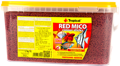 Корм для рыб TROPICAL Red Mico Colour Sticks / 63558 (5л/1.7кг)