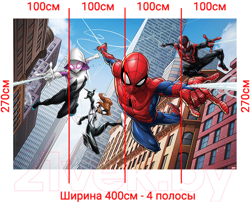 Фотообои листовые Arthata Fotooboi-SpiderMan-69 (400x270) — фото 2