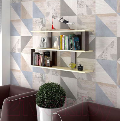 Изображение товара Полка Атлант-Мебель Тип 2 (дуб молочный/венге цаво)