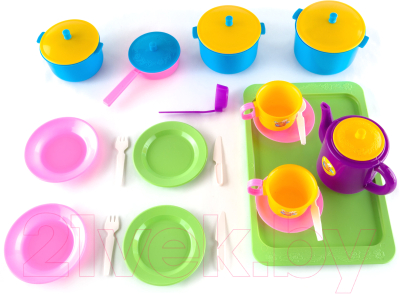 Набор игрушечной посуды Пластмастер Обед / 21056