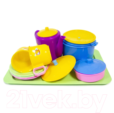 Набор игрушечной посуды Пластмастер Обед / 21056