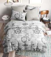 

Комплект постельного белья Ночь нежна, Свидание Стандарт 1.5сп. 70x70 / 7421-1+7757-3