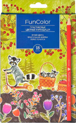 Набор цветных карандашей Bruno Visconti Funcolor / 30-0061 (18цв)