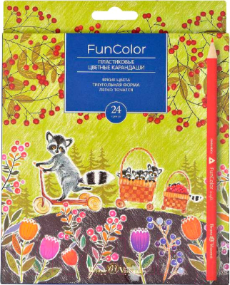 Набор цветных карандашей Bruno Visconti Funcolor / 30-0062 (24цв)
