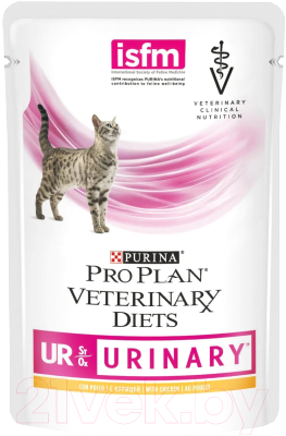 Влажный корм для кошек Pro Plan Veterinary Diets Urinary St/Ox с курицей (85г)